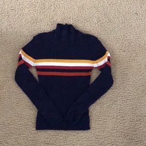 Navy blue turtle neck sweater